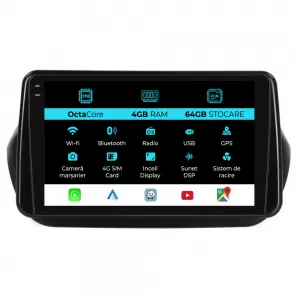 Dedicated Navigation suitable for Citroen Nemo (2008 - 2017), 9 Inch, 4Gb RAM, 64Gb Storage, Android Auto, Carplay - NAVCAC6032317