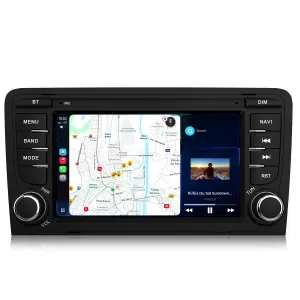Dedicated Navigation suitable for Audi A3 8P1 (2003 - 2013), QuadCore, 7 Inch, 4Gb Ram, 64Gb Storage, Android Auto, Carplay - NAVCAA6032349