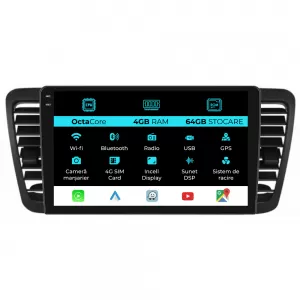 Dedicated Navigation suitable for Subaru Legacy Outback (2004-2009), 9 Inch, 4Gb Ram, 64Gb Storage, Android Auto, Carplay - NAVCAS6032376