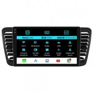 Dedicated Navigation suitable for Subaru Legacy Outback (2004-2009), 9 Inch, 8Gb RAM, 256Gb Storage, Android Auto, Carplay - NAVCAS6032378