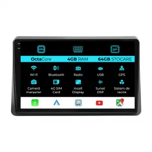 Dedicated Navigation suitable for Opel Movano (2020 - 2024), 10 Inch, 4Gb RAM, 64Gb Storage, Android Auto, Carplay - NAVCAO6032384
