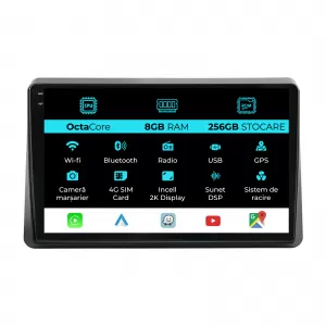 Dedicated Navigation suitable for Opel Movano (2020 - 2024), 2K, 8Gb RAM, 256Gb Storage, Android Auto, Carplay - NAVCAO6032388