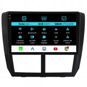 Dedicated Navigation suitable for Subaru Forester (2008-2013), 9 Inch, 6GB RAM, 128GB Storage, Carplay - NAVCAS6032401