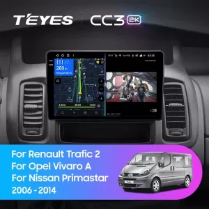 Car Navigation with AI Assistance Teyes CC4 PRO suitable for Renault Trafic 2 2001-2014 8+128GB 10.36 QLED, Android 13, 5G, 7.1 DSP, CarPlay - NAVCAR6032633