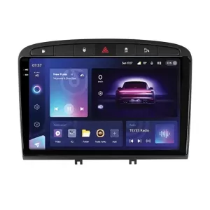 Teyes CC3 2K 360 Car Navigation suitable for Peugeot 308 2007-2015 6+128GB 9.5 QLED Octa-core 2GHz, Android 4G Bluetooth 5.1 DSP - NAVCAP6032764
