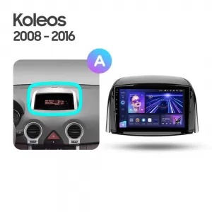 Teyes CC3 2K 360 Car Navigation suitable for Renault Koleos 2008 - 2016 6+128GB 9.5 QLED Octa-core 2Ghz, Android 4G Bluetooth 5.1 DSP