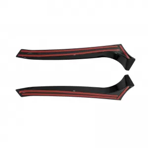Rear Spoilers Right & Left suitable for VW Golf VI (6) 08-12 Piano Black GTI & R Version 2 Pcs From Abs Plastic-image-6289835