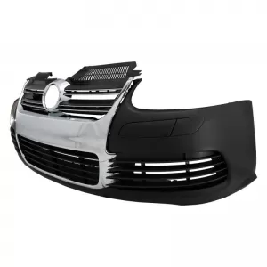 Front Bumper suitable for VW Golf V (5) 03-08 / Jetta 05-10 R32 Look With Chrome Grille-image-6289844