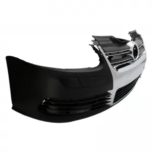 Front Bumper suitable for VW Golf V (5) 03-08 / Jetta 05-10 R32 Look With Chrome Grille-image-6289846