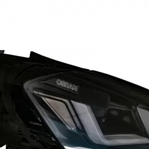 Headlights Set suitable for VW Golf VII (7) 12-17 DRL Full Led Halogen Version Black/Chrome LEDHL103-CM Osram Ledriving-image-6289916