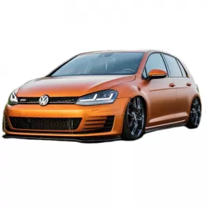 Headlights Set suitable for VW Golf VII (7) 12-17 DRL Full Led Halogen Version Black/Chrome LEDHL103-CM Osram Ledriving-image-6289921