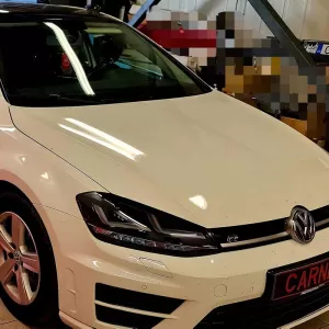 Headlights Set Suitable for VW Golf VII (7) 12-17 DRL Full LED Halogen Version Black LEDHL103-BK OsramLedriving-image-6289933
