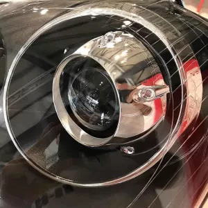 Headlights Set suitable for VW Golf V (5) 03-08 Projectors GTI / R32 Look Black H7/H7 With Motor & E-Mark Carner-image-6289940