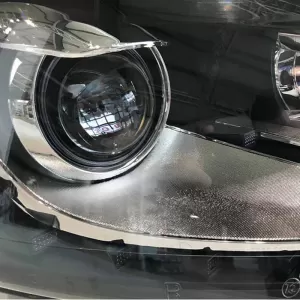 Headlights Set suitable for VW Polo 6R/6C 09-17 DRL GTI R-Look Black/Silver Line H7/H7 With Motor Carner-image-6289985