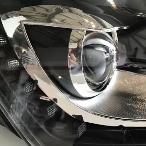 Headlights Set suitable for VW Polo 6R/6C 09-17 DRL GTI R-Look Black/Silver Line H7/H7 With Motor Carner-image-6289987