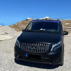 Headlights Set Suitable for Mercedes-Benz Vito W447 14+ DRL Led Tube & Led Signal Dynamic Black With Motor Carner-image-6290003