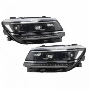 Headlights Set suitable for VW Tiguan II mk2 16+ DRL Led Matrix & Led Signal Dynamic R-Line Look H7/H7 With Motor Carner-image-6290008