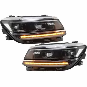 Headlights Set suitable for VW Tiguan II mk2 16+ DRL Led Matrix & Led Signal Dynamic R-Line Look H7/H7 With Motor Carner-image-6290009