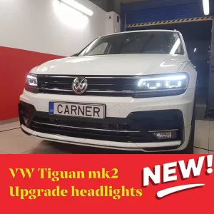 Headlights Set suitable for VW Tiguan II mk2 16+ DRL Led Matrix & Led Signal Dynamic R-Line Look H7/H7 With Motor Carner-image-6290013