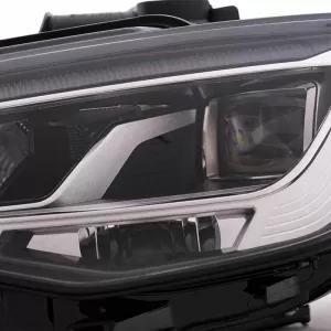 Headlights Set Suitable for Audi A3 8V 12-16 DRL Full Led & Led Signal Black H7 With Motor Carner-image-6290027