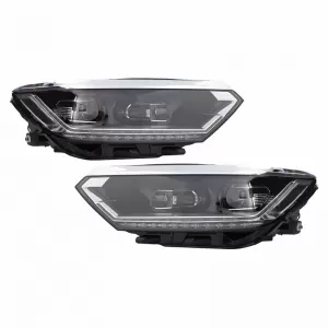 Headlights Set suitable for VW Passat B8 15+ DRL LED Matrix & LED Signal Dynamic R-Line Look Full LED With Motor Carrier-image-6290043