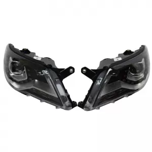 Headlights Set suitable for VW Tiguan mk1 07-11 DRL Black H7/H7 With Motor Carner-image-6290056