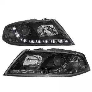 Headlights Set suitable for Skoda Octavia 1Z 04-08 DRL Black H7/H1 Sonar-image-6290133