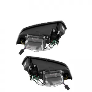 Headlights Set suitable for Skoda Octavia 1Z 04-08 DRL Black H7/H1 Sonar-image-6290134