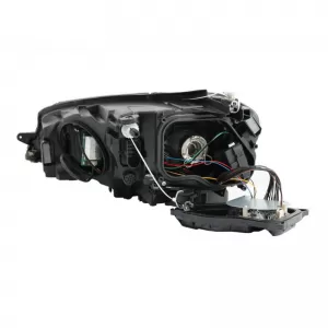 Headlights Set suitable for VW Golf VII (7) 12-17 Look 7.5 GTI Black/Red Line H7 With Motor Carner-image-6290180