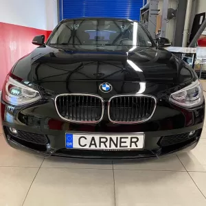 Headlights Set Suitable for BMW 1 F20 / F21 11-14 LED Angel Eyes Black H7 With Motor Depo-image-6290286