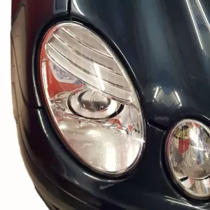 Headlights Set Suitable for Mercedes-Benz E-Class W211 02-06 Chrome Facelift Look H7/H7 (Halogen) With Motor Depo-image-6290337