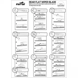 Wiper Blade Rear Feral Silenttech 16