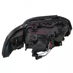 Headlights Set Suitable for BMW 5 E39 95-03 Angel Eyes Facelift LCI Look Black H7/H7 Manual Carner-image-6290654