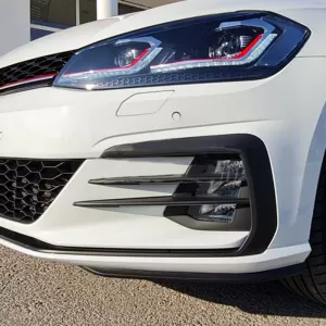 Headlights Set Suitable for VW Golf 7.5 17-19 Facelift DRL & Dynamic Signal Black/Red Line GTI Look H7 With Motor Carrier-image-6290676