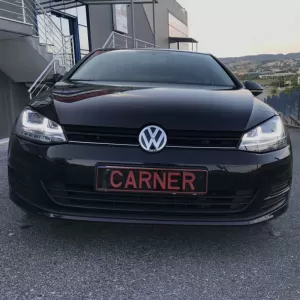 Headlights Set suitable for VW Golf VII (7) 12-17 U-Type DRL & Led Signal Dynamic GTI R-Line Look Black H7/H7 With Motor Carner-image-6290708