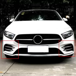 Bumper Grille Fins Chrome suitable for Mercedes-Benz A-Class W177 18+ Set 4 Pcs