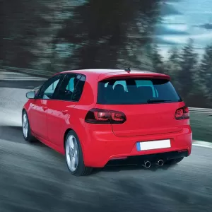 Tailights Set suitable for VW Golf VI (6) 08-12 Full Led GTI R20 Look Red/Smoke VLand-image-6290999