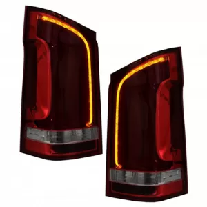 Taillights Set suitable for Mercedes-Benz Vito W447 14+ Full Led Bar & Led Signal Dynamic Red/Crystal Carner-image-6291165