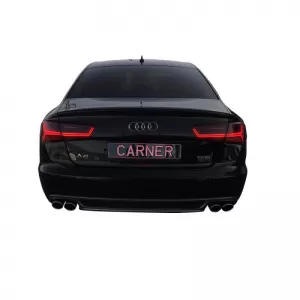 Tailights Set suitable for Audi A6 C7 11-15 Led Bar Dynamic Red/Crystal Eagle Eyes-image-6291172