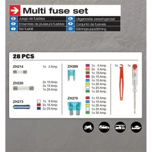 Fuse Set With Checking Tool Multi Fuse Set 28 Pcs Car+