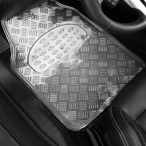 Universelle Autoteppiche Aluminium Silber 4 Stk.-image-6291251