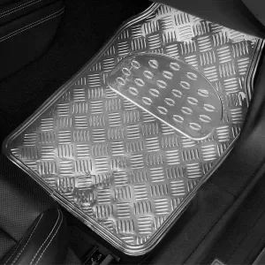 Universelle Autoteppiche Aluminium Silber 4 Stk.-image-6291252