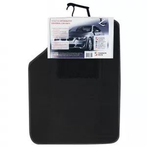 Universal Car Carpets Luxury Black 5 Pcs-image-6291304