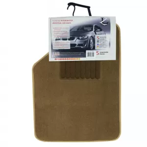 Universal Car Carpets Luxury Beige 5 Pcs-image-6291315
