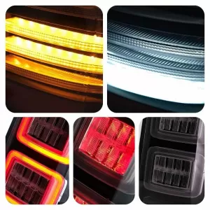 Tailights Set Suitable for Ford Ranger 12-18 LED Bar Dynamic Black Full LED VLand-image-6291663