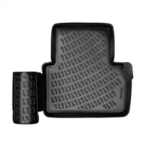Car Mats 3D From Rubber TPE Suitable for Mercedes E-Class W213 2016- Rizline 4 Pcs Black-image-6291794