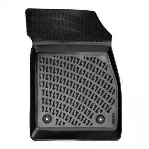 Car Mats 3D From Rubber TPE Suitable for Opel Astra J 2009-2015 / Chevrolet Cruze 2008-2016 Rizline 4 Pcs Black-image-6291801