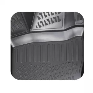 Car Mats 3D from Rubber TPE suitable for Opel Vectra Β 1998-2002 Rizline 4 Pcs Black-image-6291815