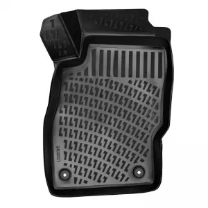 Car Mats 3D From Rubber TPE Suitable for Opel Corsa D / Opel Corsa E Rizline 4 Pcs Black-image-6291820