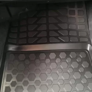 Car Mats 3D from Rubber TPE Universal Black Rizline 4 Pcs-image-6291872